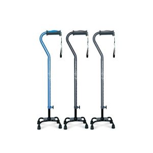 Comfort-Plus Quad Cane - Airgo, stable offset cane with 4 leg base