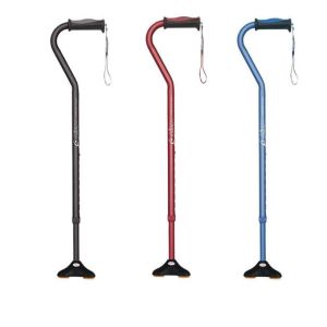 Comfort-Plus MiniQuad Cane - Airgo,  offset cane met stable base available in 3 colours 