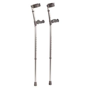 Ergonomic handle elbow crutches