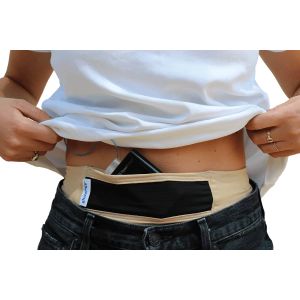 Glucology Insulin Pump Belt - beige, discrete diabetes belt
