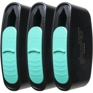 Glucology 3 Pen Needle Sharps Containers - small sharps bin with lock for safe disposal of needles