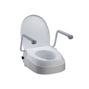 Raised Toilet Seat with Armrests - Homecraft 