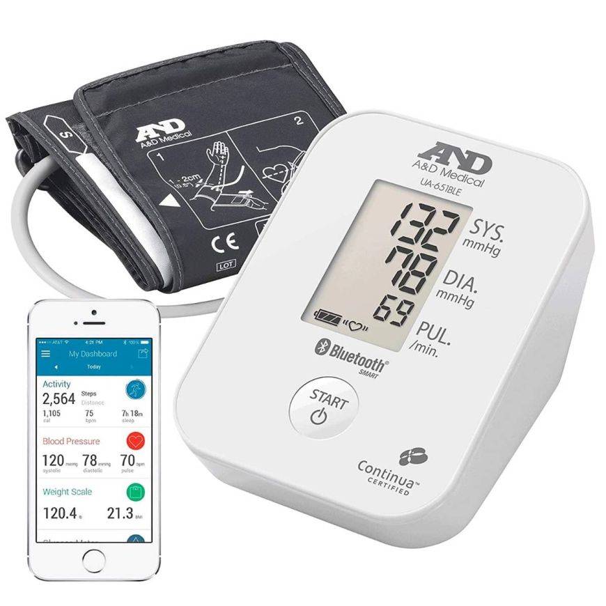Bluetooth Blood Pressure Monitor - A&D Medical, with Bluetooth technology