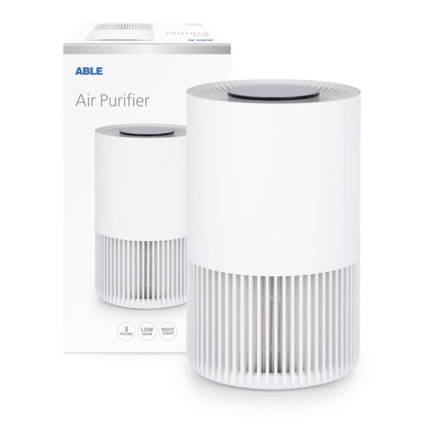 Able Air Purifier, removes pollutants from the air