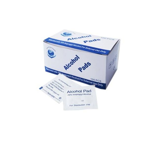 Alcohol Prep Pads. disinfectant wipes