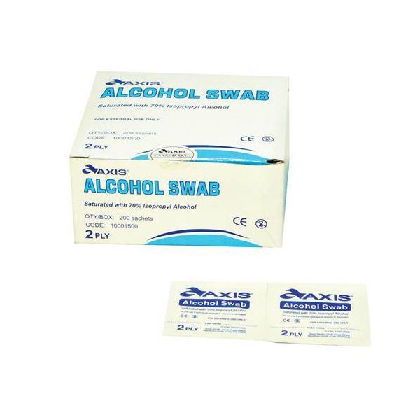 Alcohol Swabs - Physiomed, disnifectant wipes