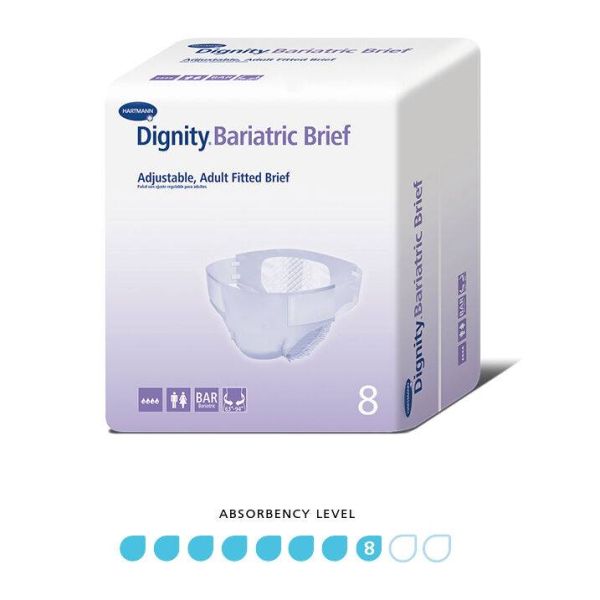 Dignity Bariatric Briefs, incontinence all-in-ones for bariatric sized customers