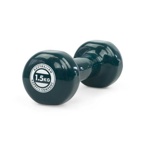Dumbbell Vinyl Coated Metron - 1.5kg - Green hand Weight Dumbbell Vinyl Coated Metron - 1.5kg - Green hand Weight