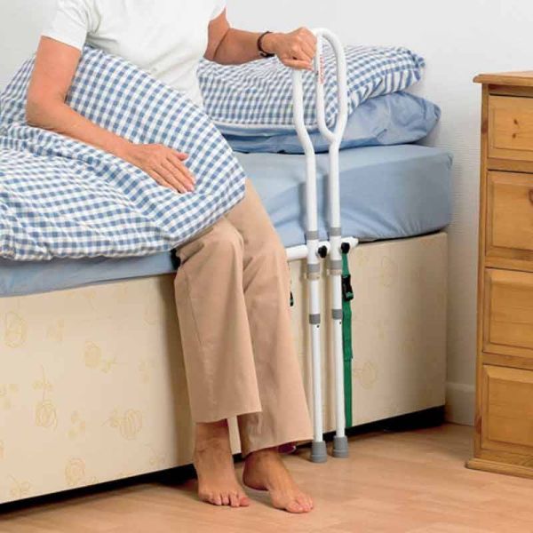 Homecraft Bed Pole with handle, provides support for getting in and out of bed