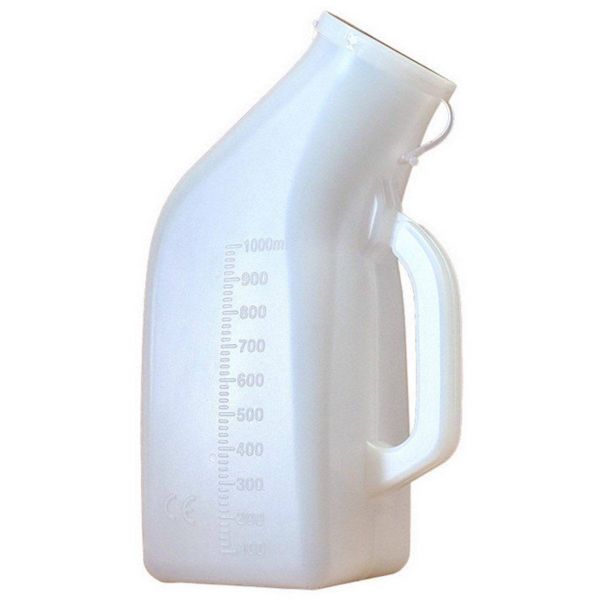 Male Urinal with Lid, PQuip - 1000ml