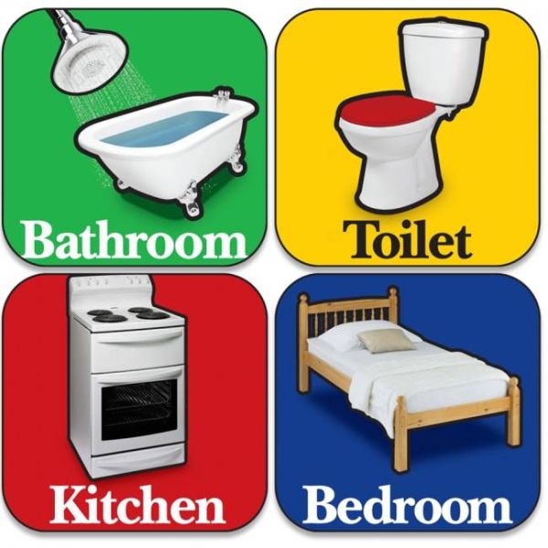 Orientation signage for dementia, wayfinding signage to help easily locate a room