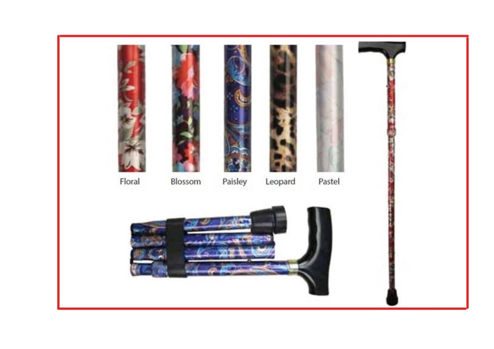 Aidapt canne pliante en aluminium
