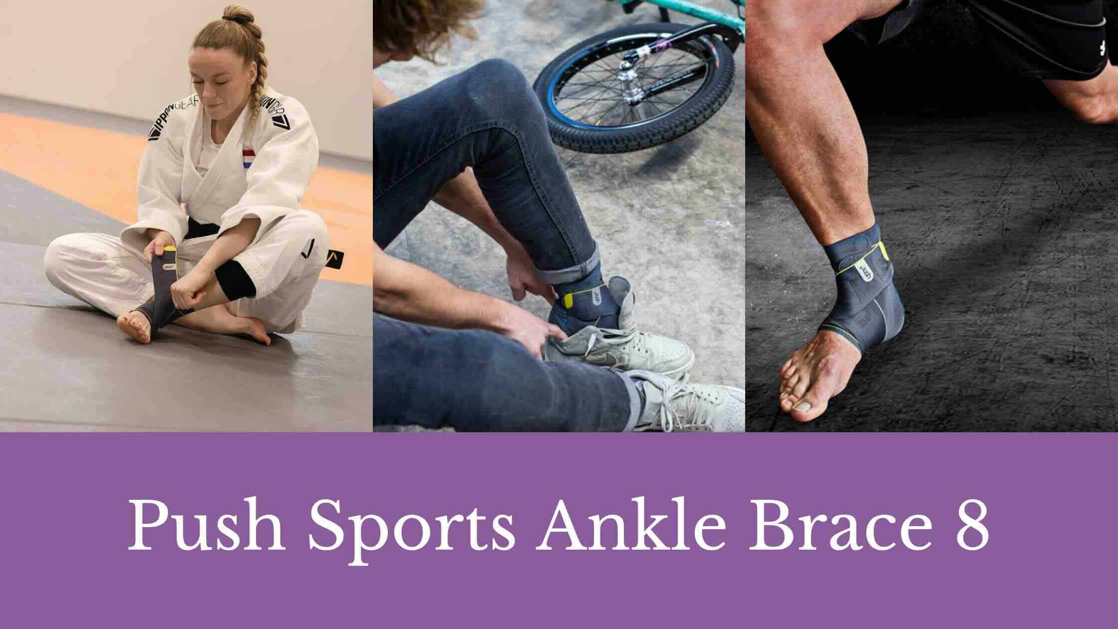 Push Sports Ankle Brace 8 in use