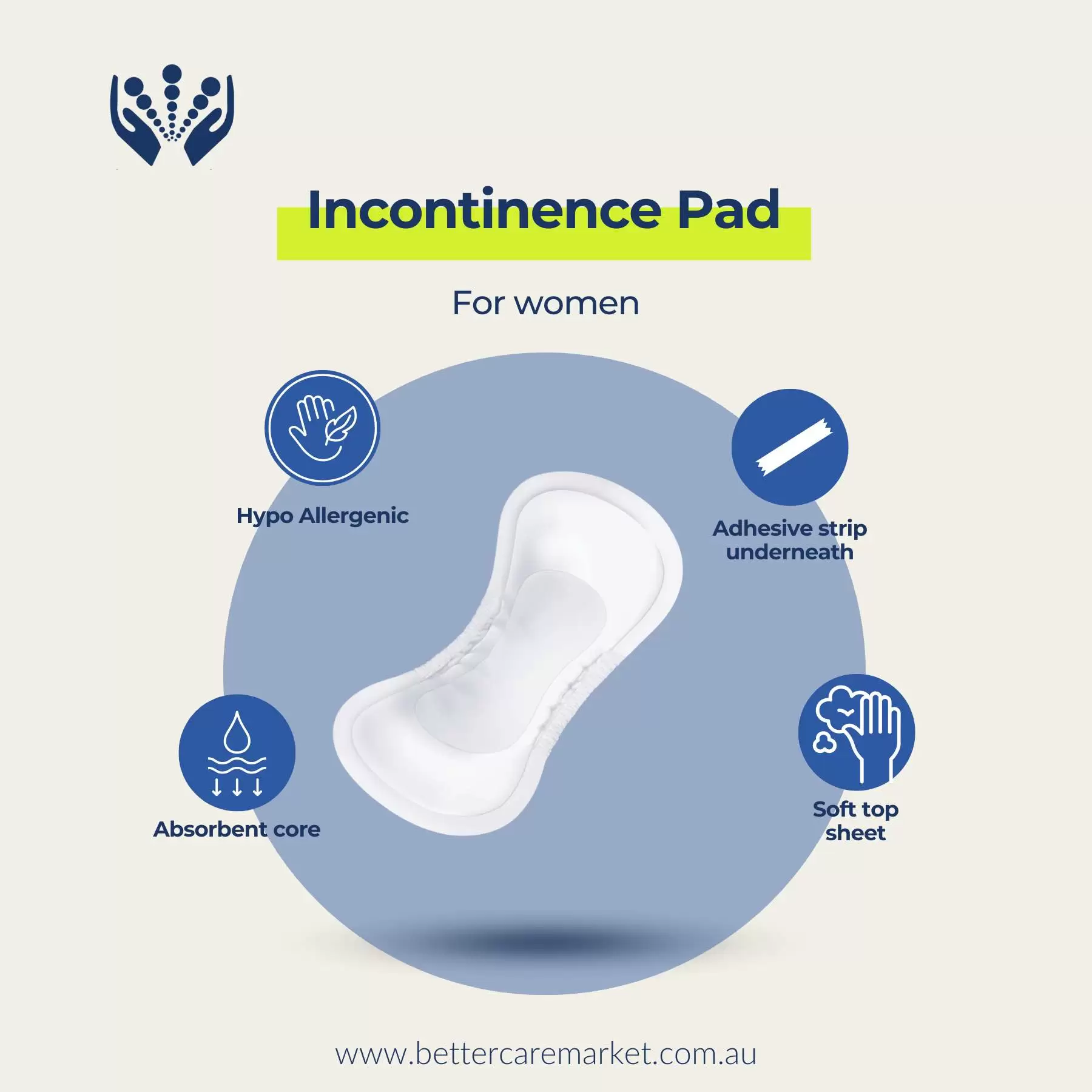 Features of an incontinence pad