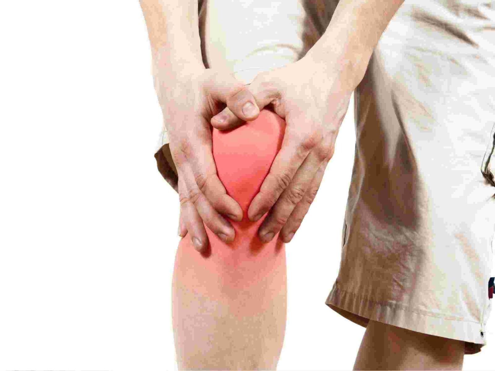 Inflamed arthritis knee