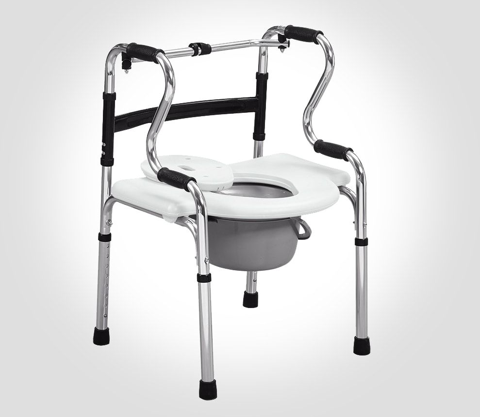 Multifunctional chair as bedside commode chair