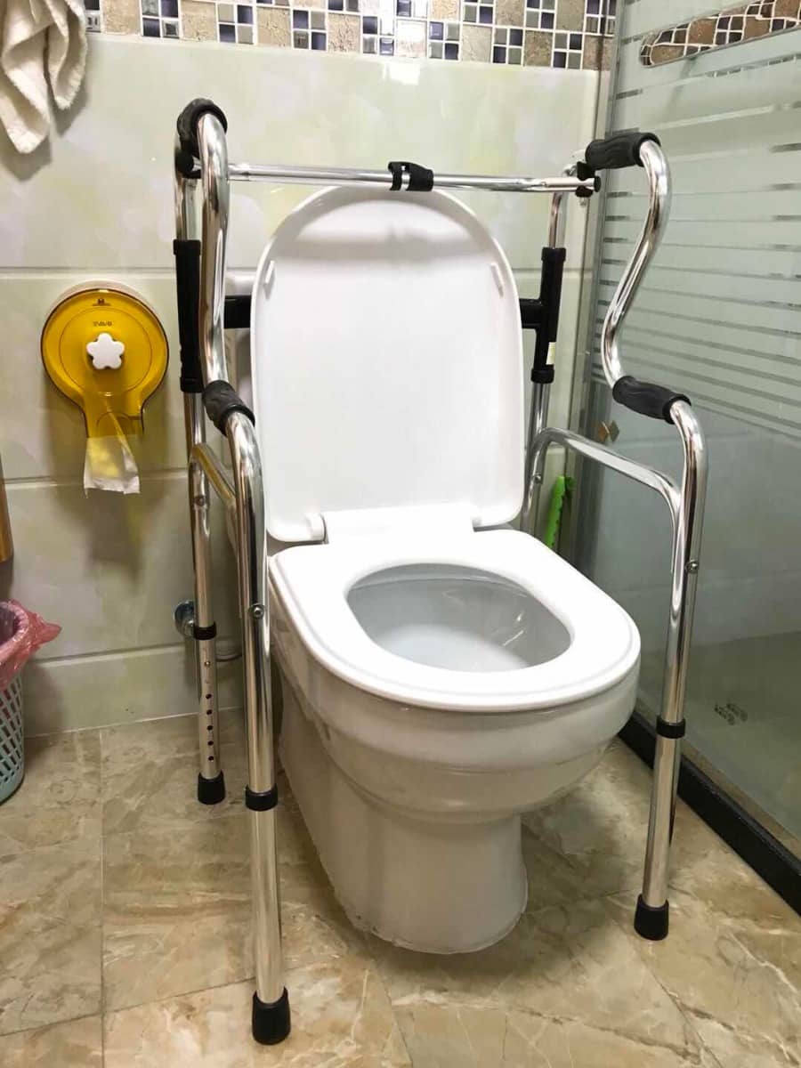 Multifunctional chair as toilet surround frame