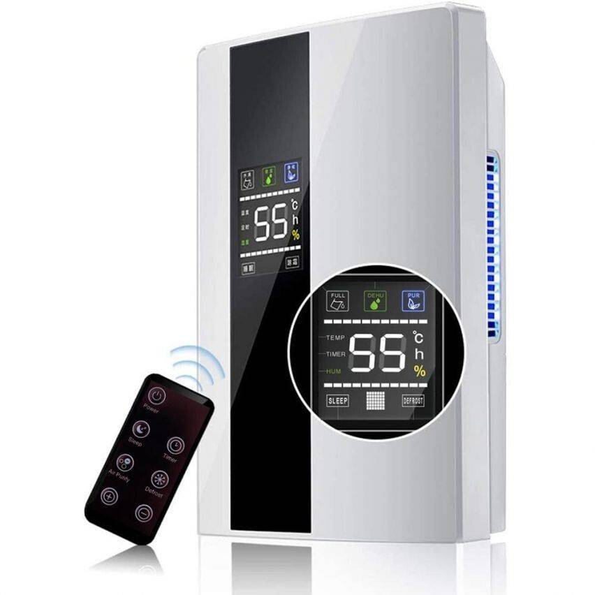 Dehumidifier and air purifier