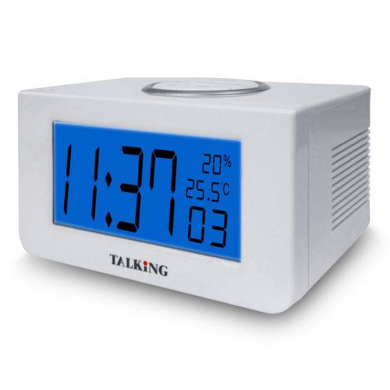 Talking alarm clock for dementia