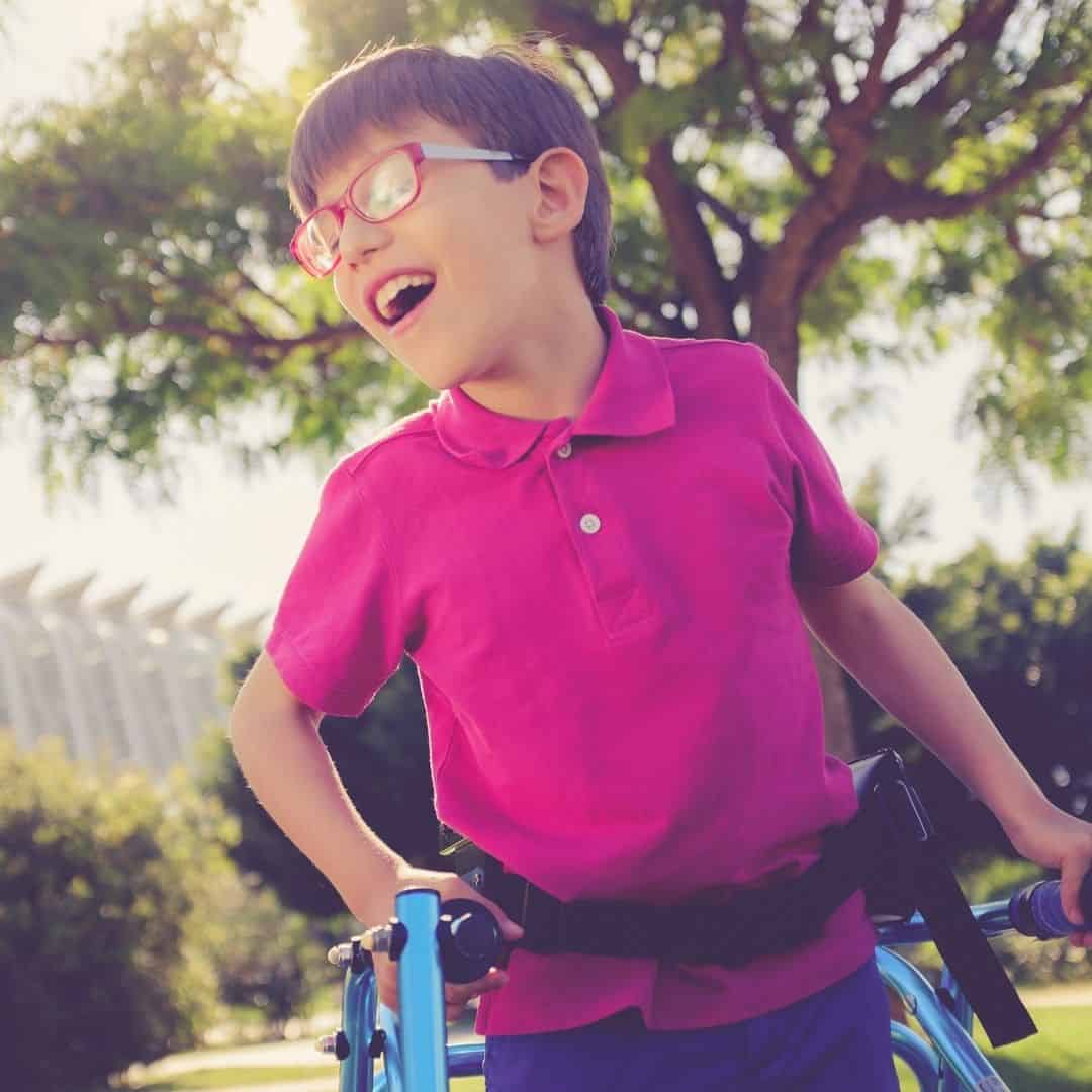 Boy in walking frame Steptember_bettercaremarket