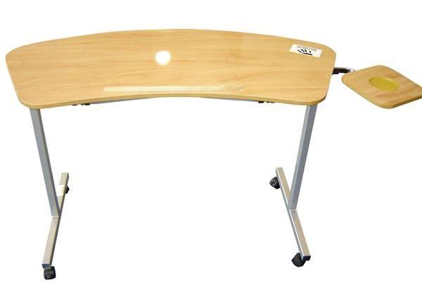 Overbed tilting table